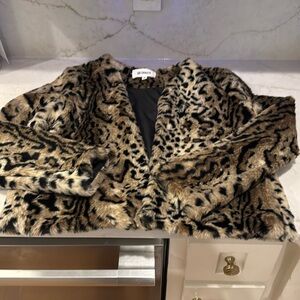Leopard fur jacket
